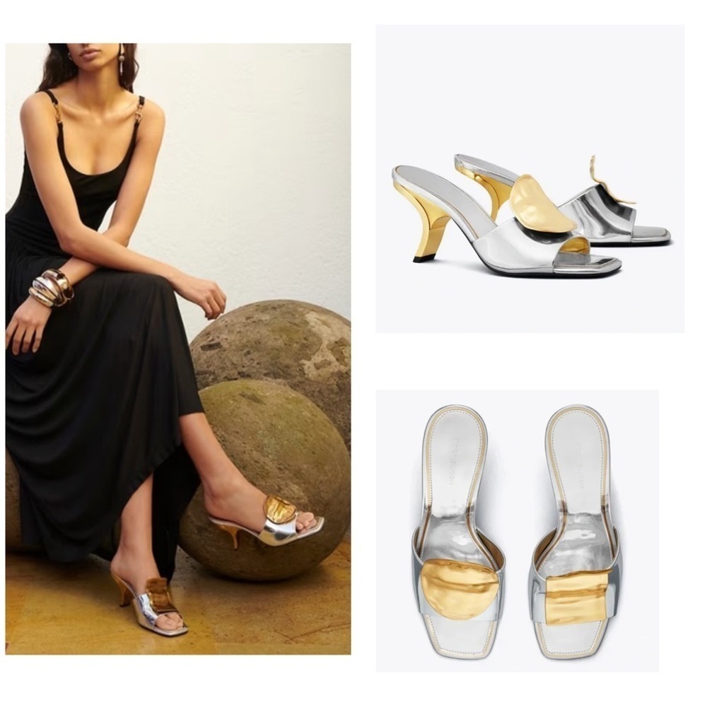 Tory Burch Patos Mismatched Heeled Mule Heels